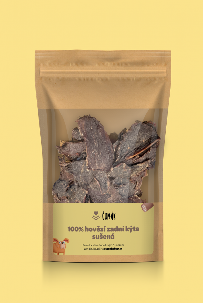 100% hovězí zadní kýta, sušená 10 x 50 g