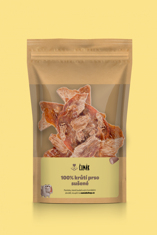 100% krůtí prso, sušené 10 x 100g