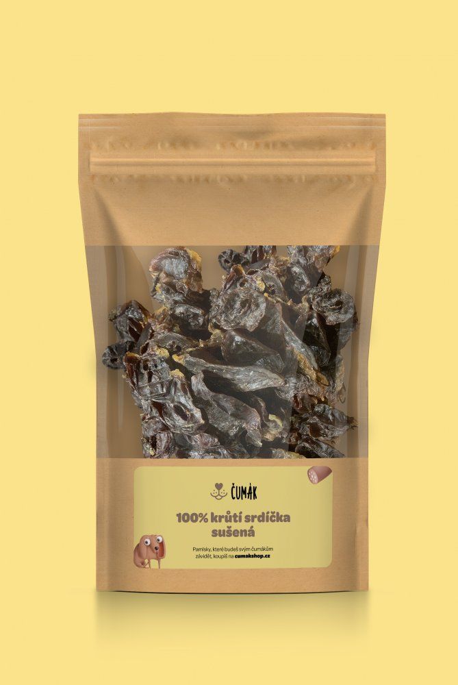 100% krůtí srdíčka, sušená 10 x 50 g