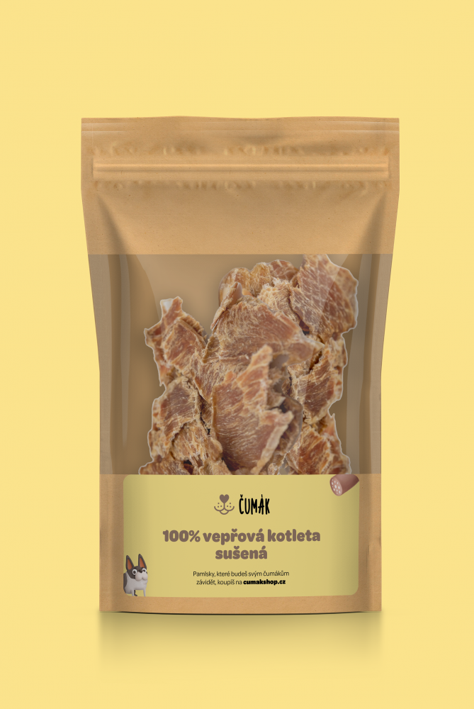 100% vepřová kotleta, sušená 10 x 50 g