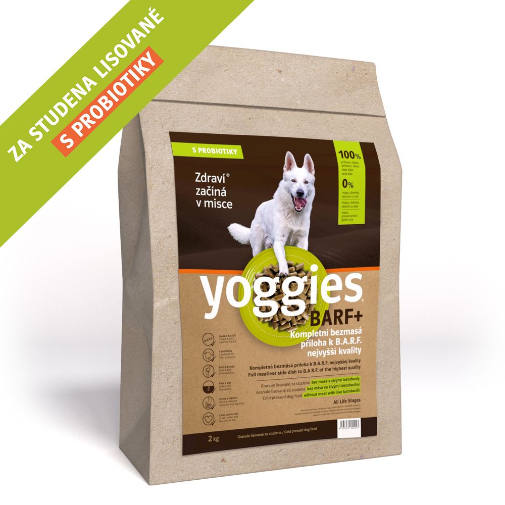 2kg, BARF+ příloha k syrovému masu, lisovaná za studena Yoggies