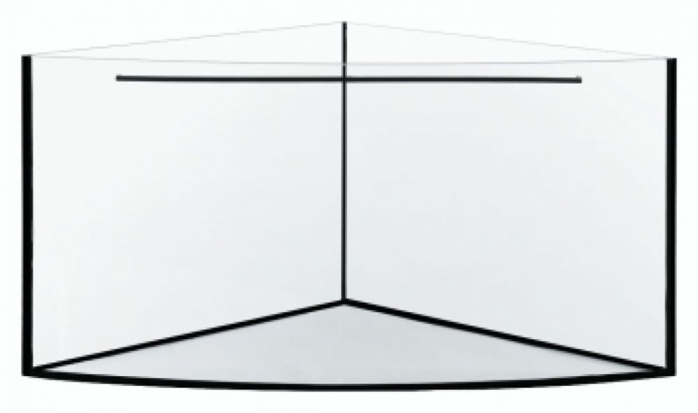 Akvarium rohové 410 l / 107 x 107 x 60 cm výška