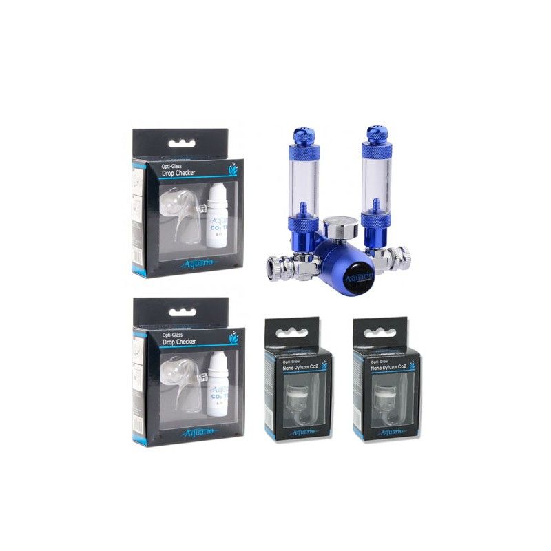 Aquario CO2 set DUO standard + ZDARMA drop-checker a difuzor
