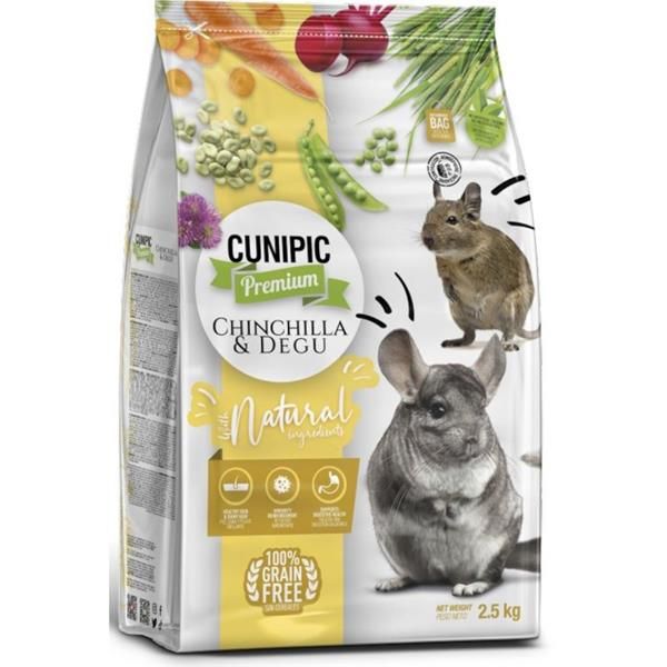 Cunipic Premium Chinchilla & Degu - činčila & osmák 2,5 kg