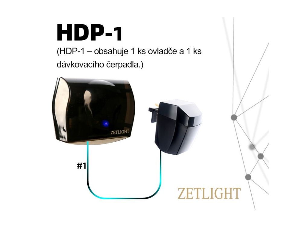 Dávkovač hnojiv ZETLIGHT - 1 dávkovací čerpadlo s řídící jednotkou