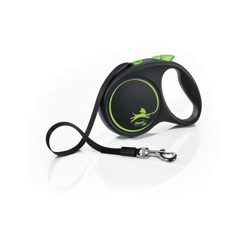 flexi Black Design L pásek 5m/50kg zelená