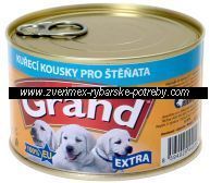 GRAND 405g kuřecí kousky pro ŠTĚŇATA