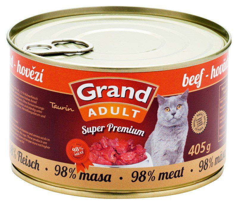 Grand Cat konz. - hovězí 405 g