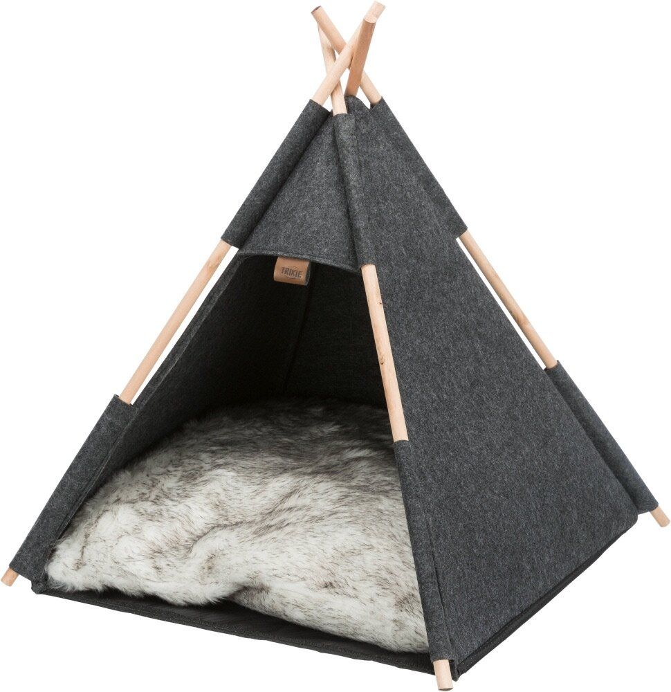 Jeskyňka TIPI, 55 x 65 x 55 cm, plsť, antracit