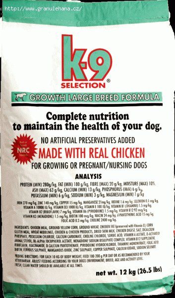 K - 9 Growth Large  12 kg