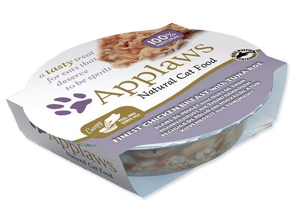 Kalíšek APPLAWS Cat Finest Chicken Breast with Tuna Roe (60g)