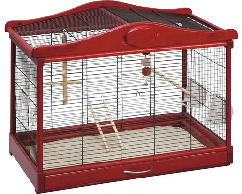 Klec Lena  75 x 43 x 58 výška, barva  tmavě červená