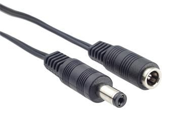 LED prodlužovací kabel 1,5m s konektory  5,5 / 2,1 mm