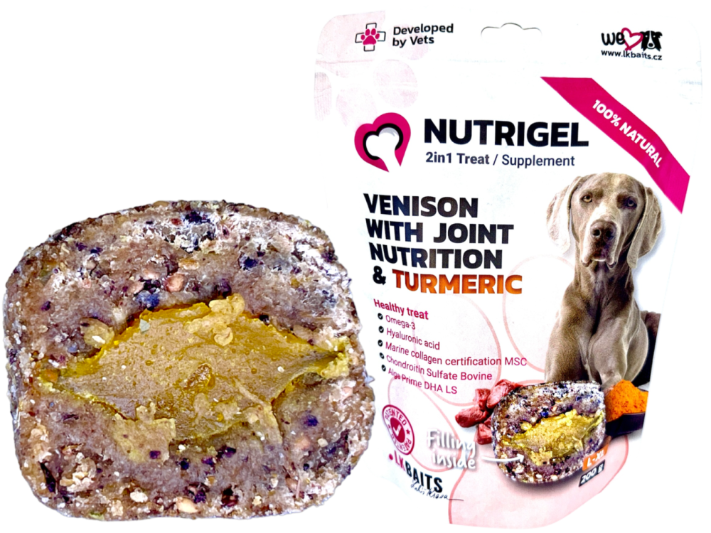LK Baits Pet Nutrigel Dog, Divočina s Kloubní Výživou a Kurkumou,L-XL, 200g