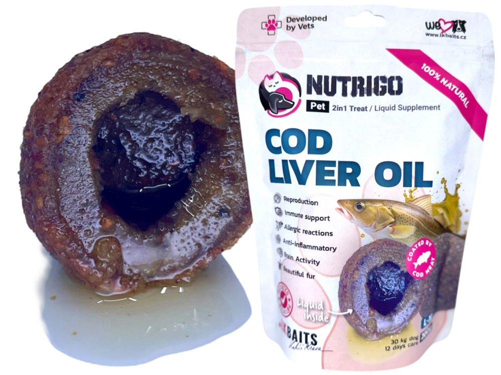 LK Baits Pet Nutrigo Dog Supplement Cod Liver Oil,L-XL,200g