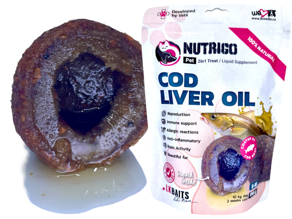 LK Baits Pet Nutrigo Dog Supplement Cod Liver Oil,S-M, 170g