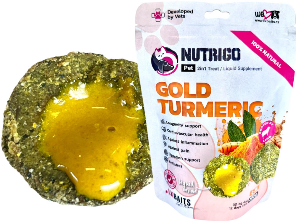 LK Baits Pet Nutrigo Dog Supplement Gold Turmeric, L-XL, 200g