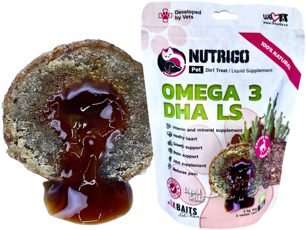 LK Baits Pet Nutrigo Dog Supplement Omega-3 Algae DHA LS,Mini,75g