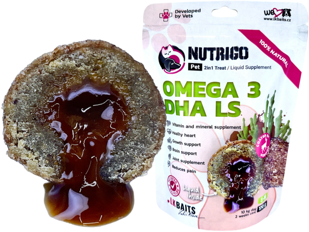 LK Baits Pet Nutrigo Dog Supplement Omega-3 Algae DHA LS, S-M, 170g