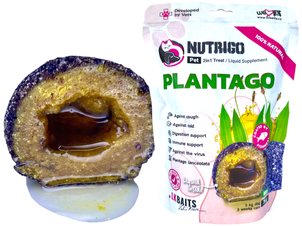LK Baits Pet Nutrigo Dog Supplement Plantago Sirup,Mini,75g