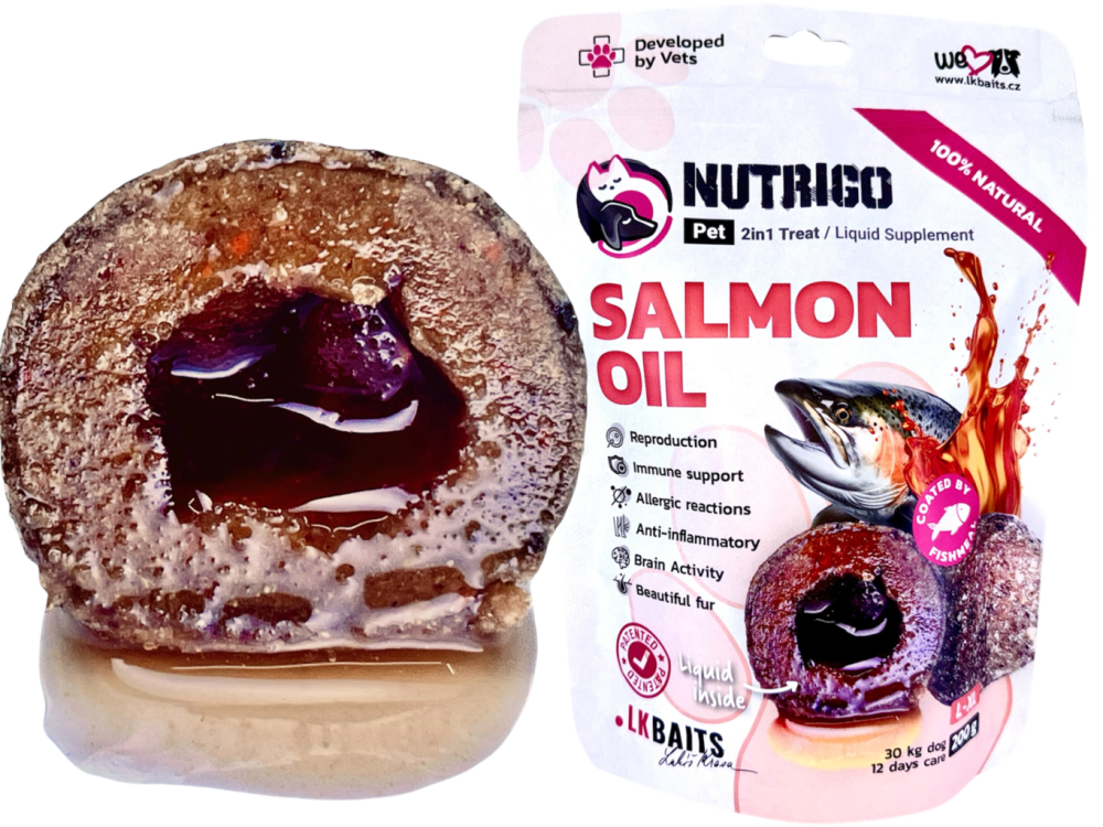 LK Baits Pet Nutrigo Dog Supplement Salmon Oil, L-XL,200g