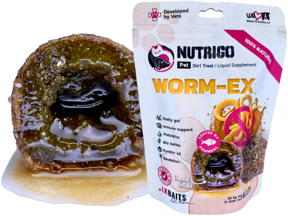 LK Baits Pet Nutrigo Dog Supplement Worm-Ex,L-XL,200g