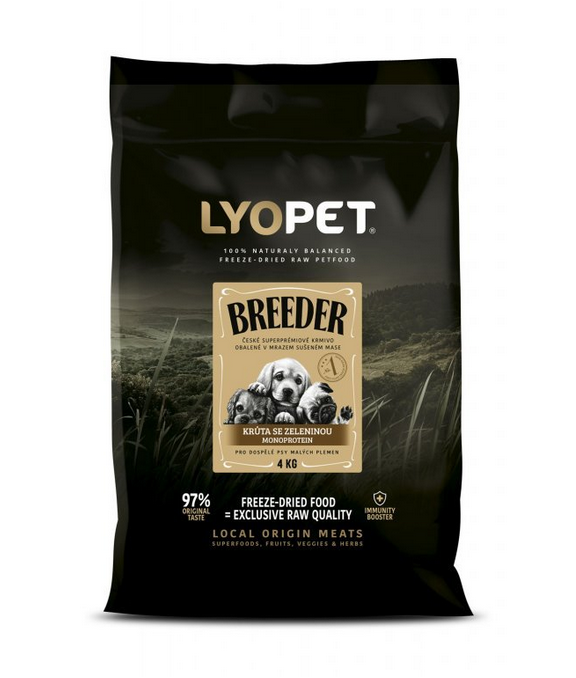 Lyopet Breeder Adult  mini krůtí se zeleninou