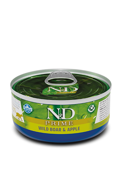 N&D CAT PRIME Adult Boar & Apple 80g