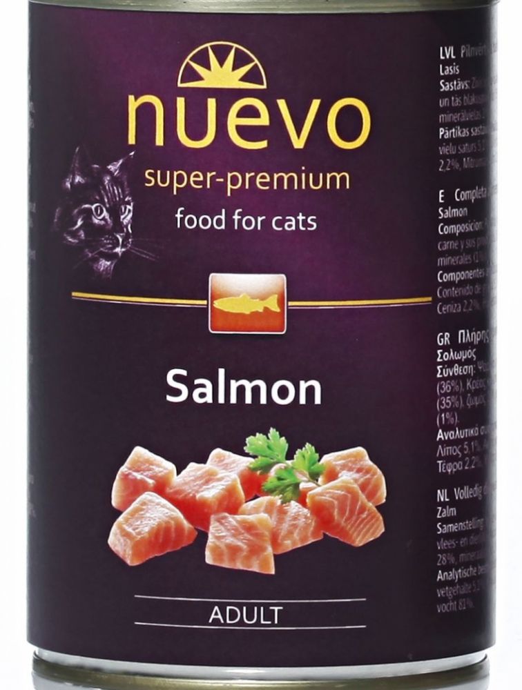 Nuevo kočka adult Losos konz. 400g