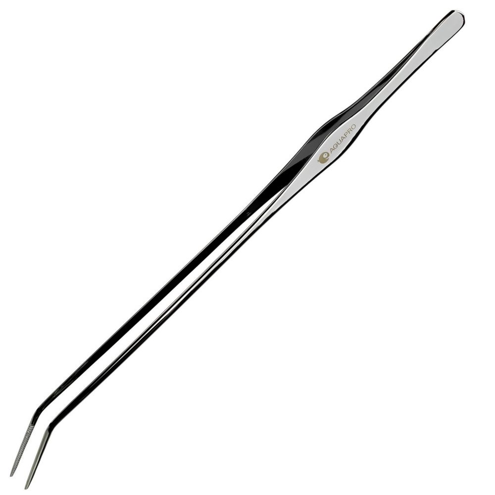 Pinzeta 33 cm - zahnutá