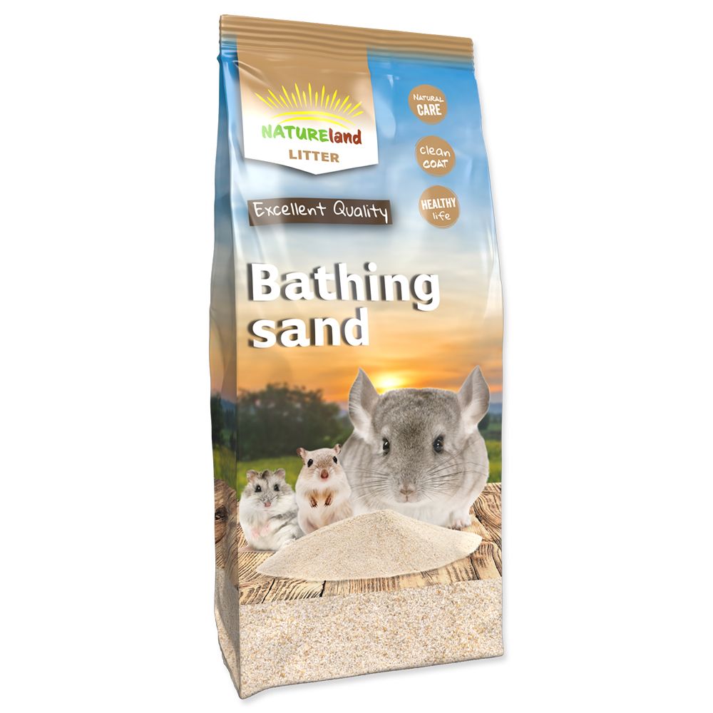 Písek NATURELAND koupací pro činčily (1kg)