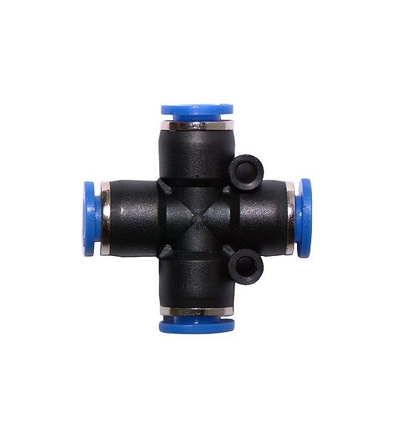Plastová rozbočka na hadičku 4/6 mm  křížová