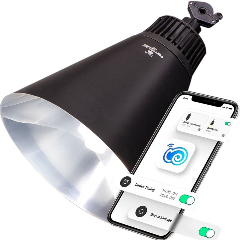 Repti-Zoo Smart Wi-Fi Deep Lamp L - wifi lampa pro vyhřívné a UVB žárovky