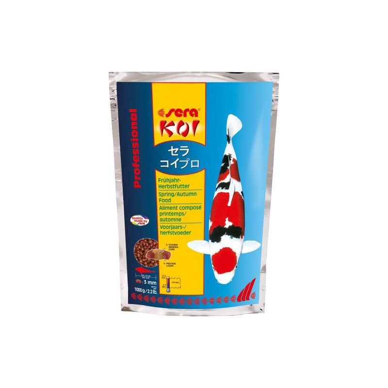 Sera KOI Jarní/Podzimní Krmivo 1000 G