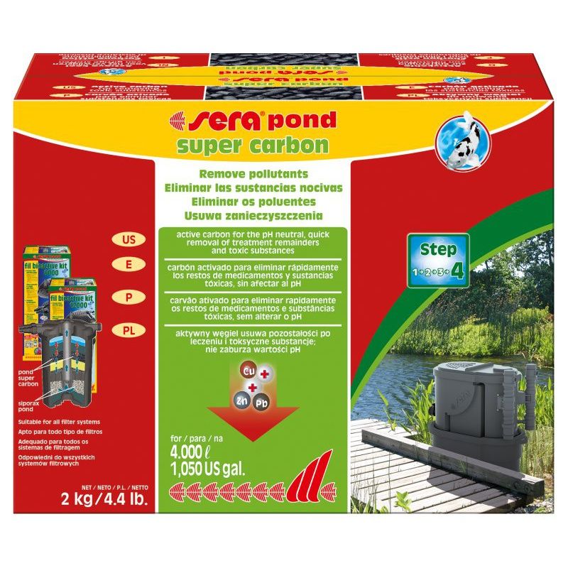 Sera Super Aktivní Uhlí 2 Kg