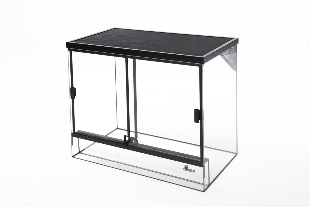 Terarium skleněné s černou síťkou 40 x 30 x 30 cm výška
