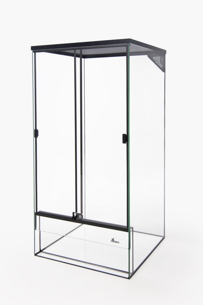 Terarium skleněné s černou síťkou 45 x 45 x 90 cm výška