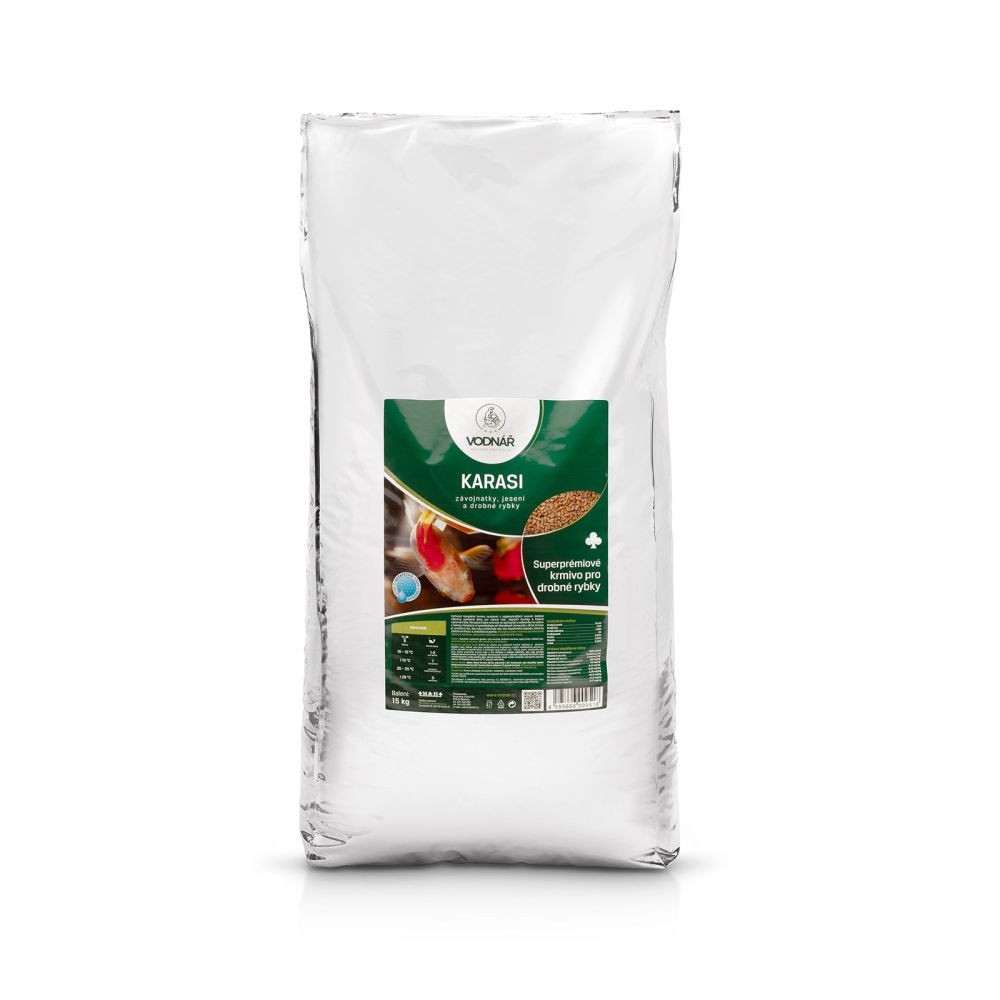 Vodnář karas, závojnatka, jesen a drobné rybky 15 kg