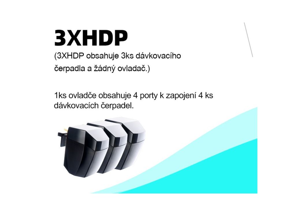 ZETLIGHT - 3 dávkovací čerpadla bez řídící jednotky